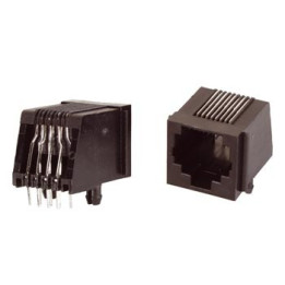 Connecteur RJ45 femelle à souder sur CI  - 1