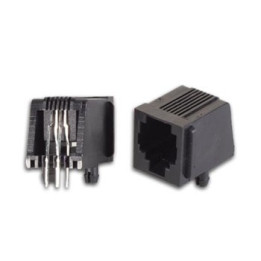 Connecteur RJ11 femelle à souder sur CI  - 1