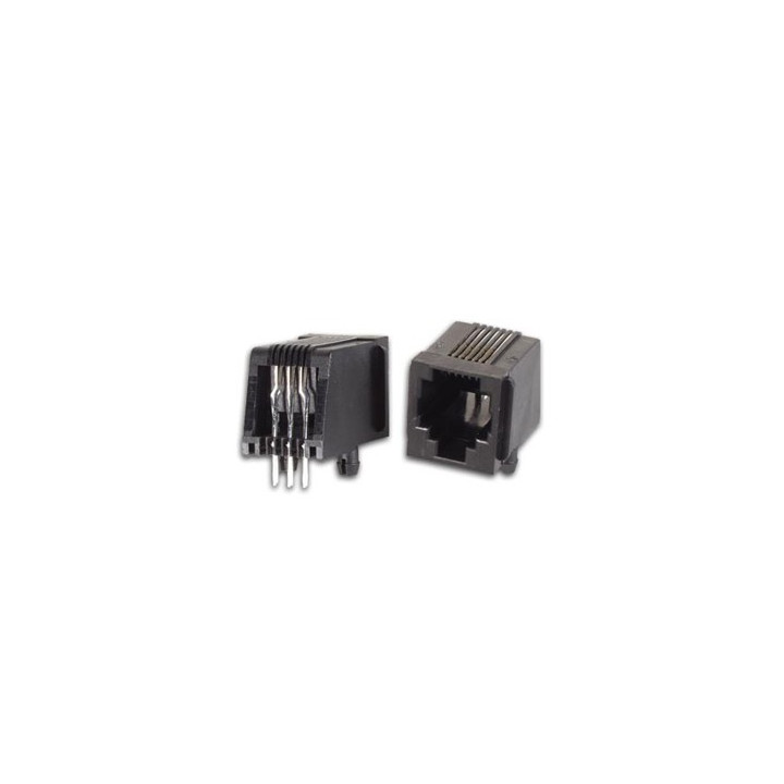 Connecteur RJ12 femelle à souder sur CI  - 1