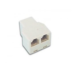 Adaptateur RJ11 femelle - 2 x RJ11 femelles - 1