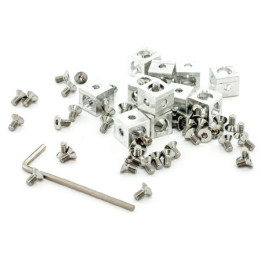 100270 12 cubes d'angle pour profilés MakerBeam (usage robotique)