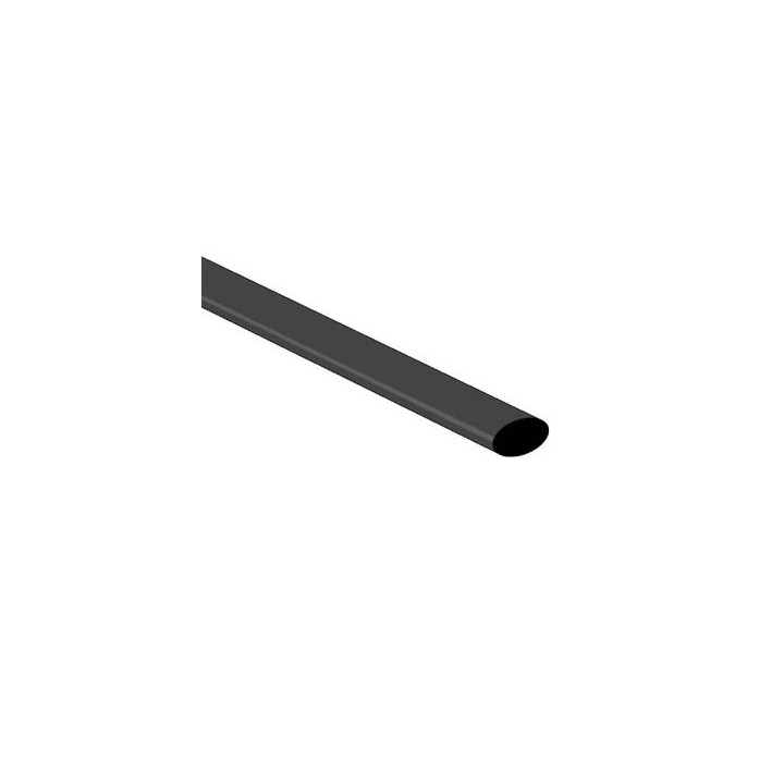 Gaine thermo rétractable 6.4mm (noir)