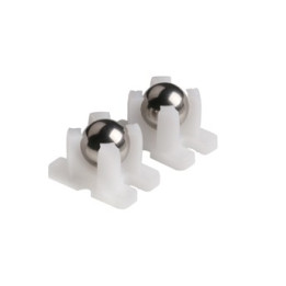 MAK87020 Paire de roue libre avec bille métal (ball caster) pour robot