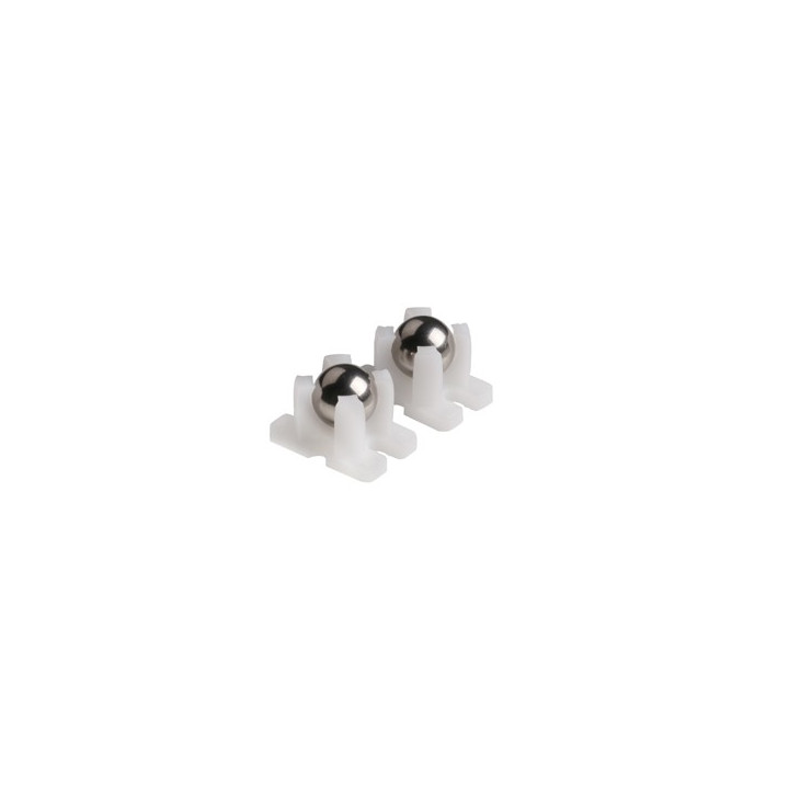 MAK87020 Paire de roue libre avec bille métal (ball caster) pour robot