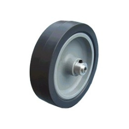 Grande roue pour robot (diam. 100 mm) avec pneu gomme  antidérapant