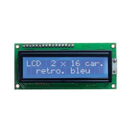 Afficheur LCD 2 x 16 caractères (bleu)  - 1