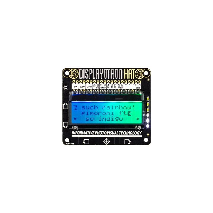 Module LC alphnumérique Display-O-Tron HAT pour Raspberry
