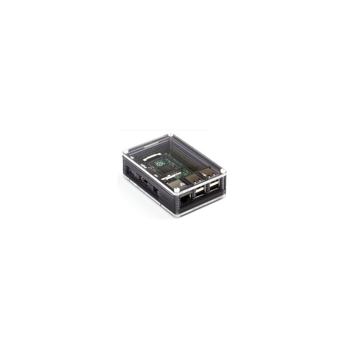 Boîtier Pibow Ninja pour ordinateur mono-carte Raspberry 3