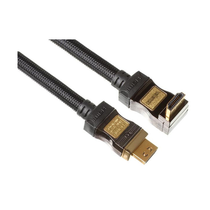 Cordon HDMI Pro droit - coudé (1,5 m)