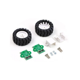 POL1218 Pack roues + encodeurs optique + supports Pololu