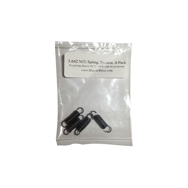 DYN-3-642 Jeu de ressorts Nitinol® "Niti Tension Springs"