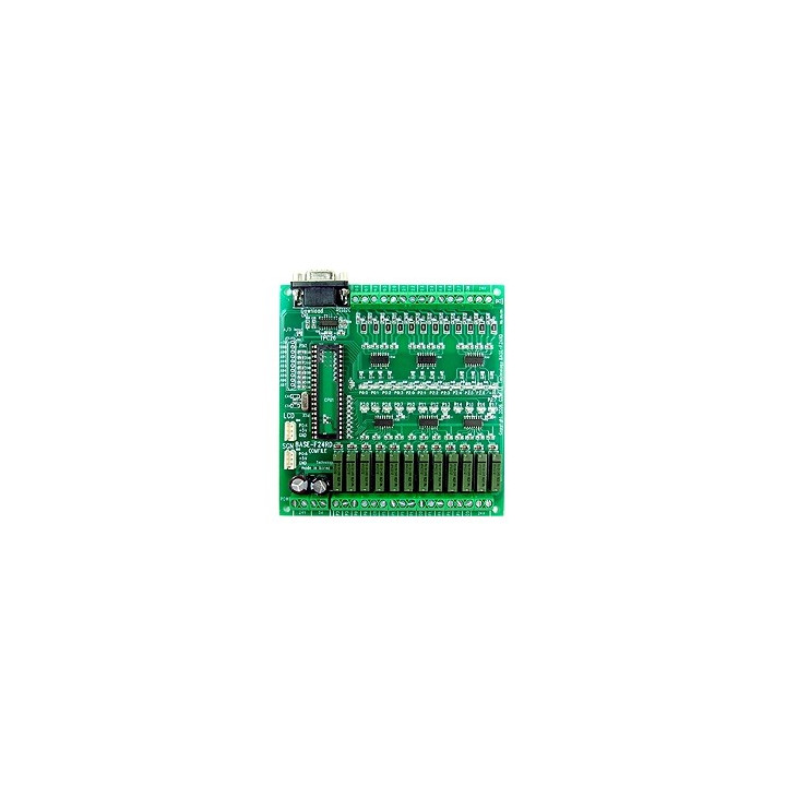 Platine support (relais - optocoupleurs) BASE-F24R pour automate TPC26