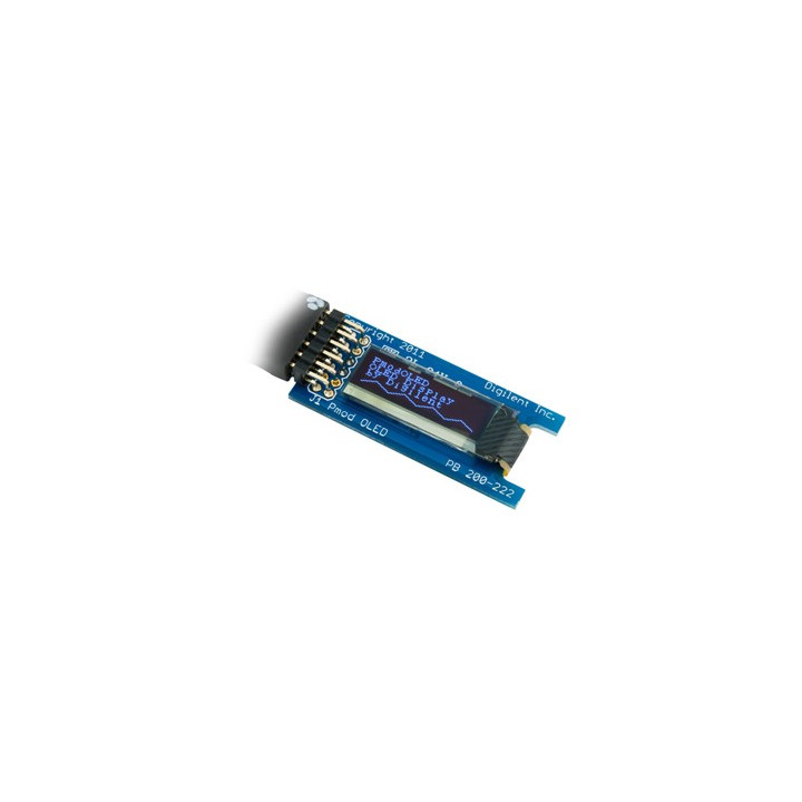 PMODOLED : Afficheur OLED graphique 128 x 32 pixels pour arduino