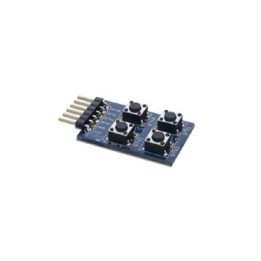 PMODBTN :  4 boutons-poussoirs + anti-rebond pour arduino ou Rasbperry