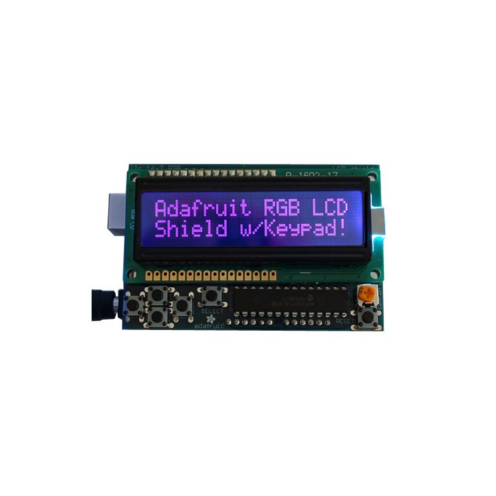 Module Shield LCD 2 x 16 caractères (I2C) adafruit pour arduino UNO