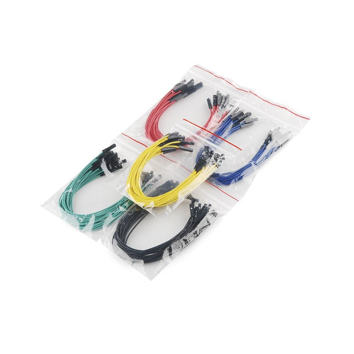 Jeu de 100 straps flexibles F-F (15 cm)  - 1