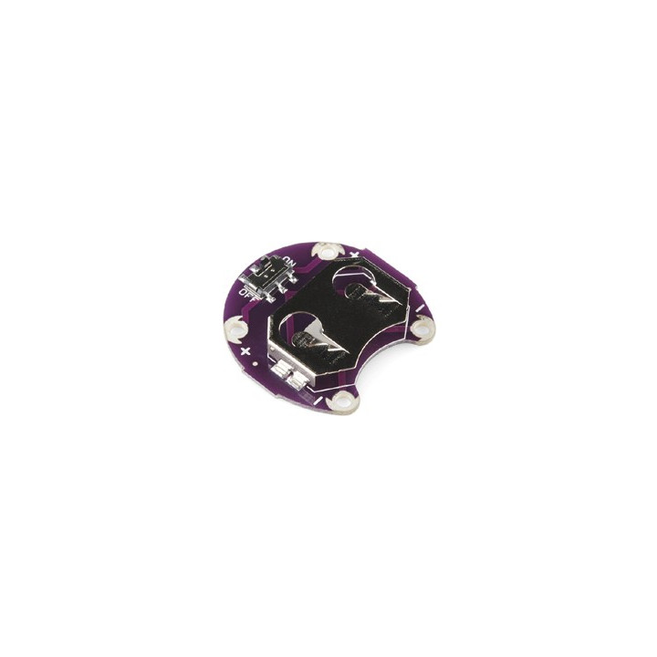 DEV-11285 : Platine LilyPad support de pile + Interrupteur