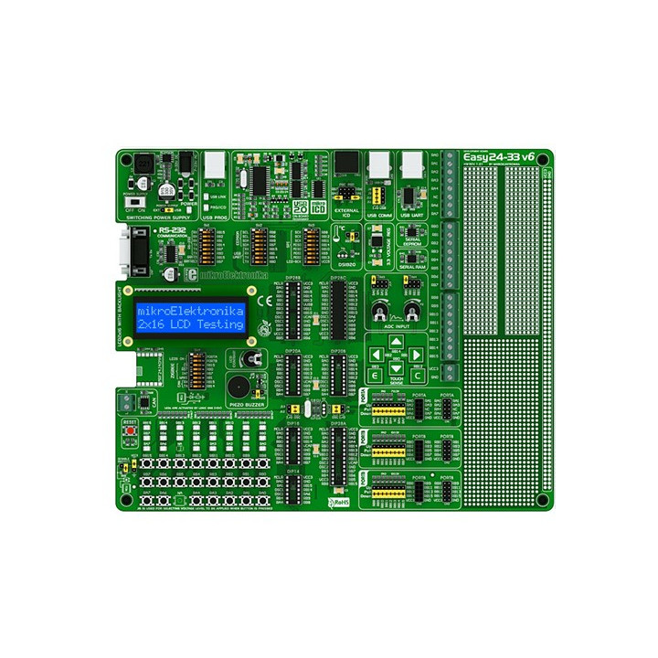 Starter-kit Mikroelektronika "Easy24-33 V6" pour PIC24 / dsPIC33
