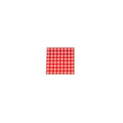 Matrice à leds 8 x 8 rouges (20 mm) - 1