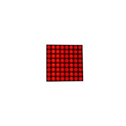 Matrice à leds 8 x 8 rouges (32 mm)