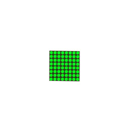 Mini matrice à leds 8 x 8 vertes (20 mm)