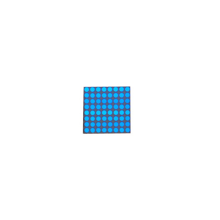 Matrice à leds 8 x 8 bleues (20 mm)