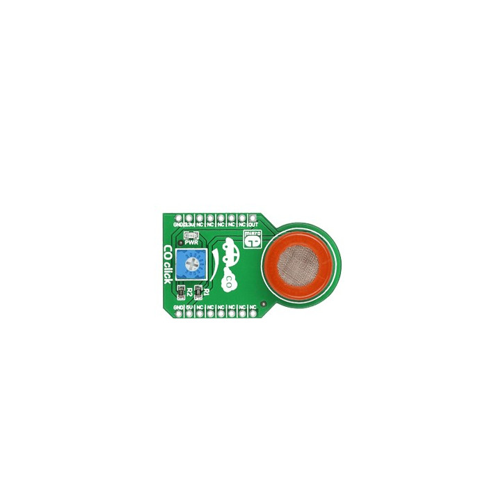 CO Click Board Capteur MQ-7 carbone de monoxide MIKROE-1626