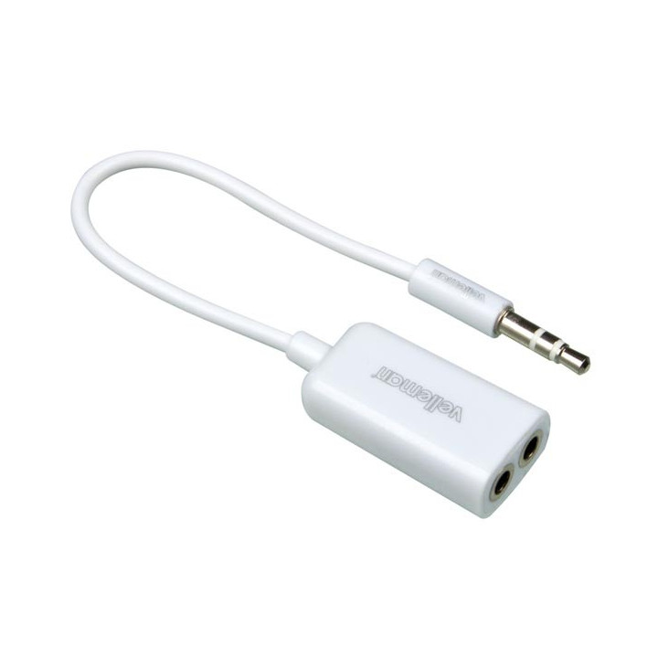 Adaptateur jack 3 broches vers 2 jacks F (0,1m)  - 1