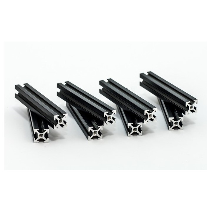 Profilés MakearBeam aluminium noire 60 mm (8 pcs)