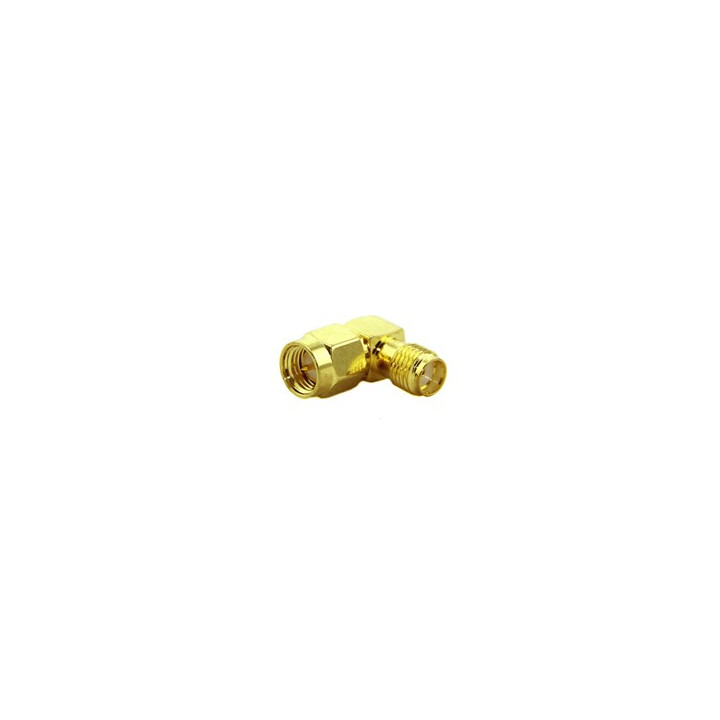 Adaptateur SMA femelle coudé - SMA mâle  - 1