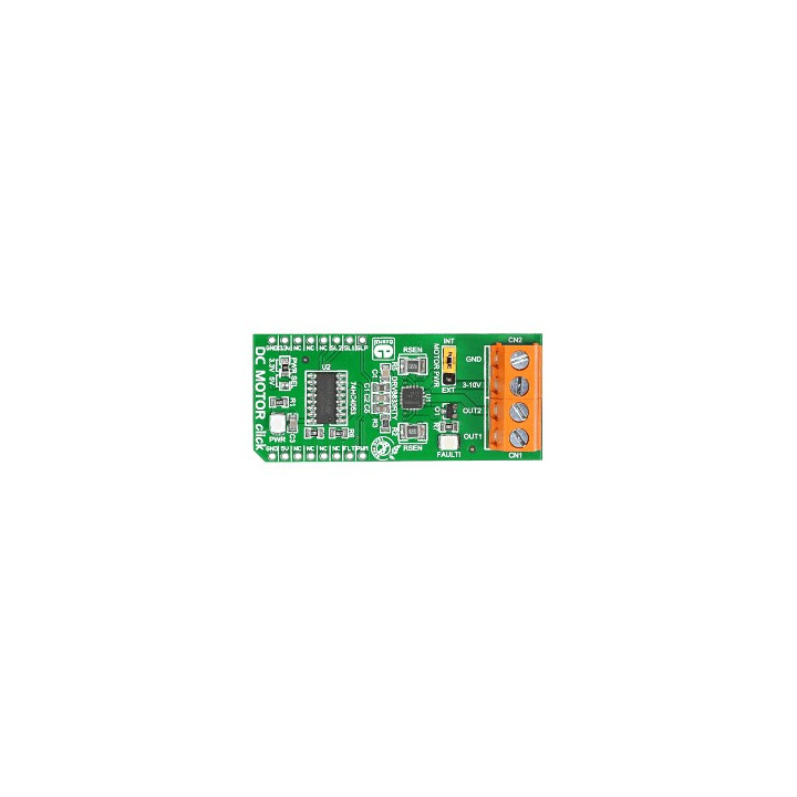 MIKROE-1526 : DC MOTOR Driver - Contrôleur de moteur cc 3 à 10 V