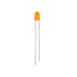 Led standard 3mm - orange diffusant  - 1