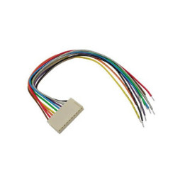Connecteur femelle avec câble 10 contacts  - 1