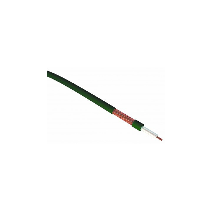 Câble coaxial vert 75 ohms - 6,2 mm