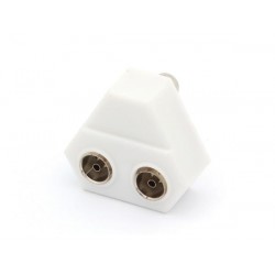 Répartiteur PAL (TV) 1 male vers 2 femelle 9.5mm - 1