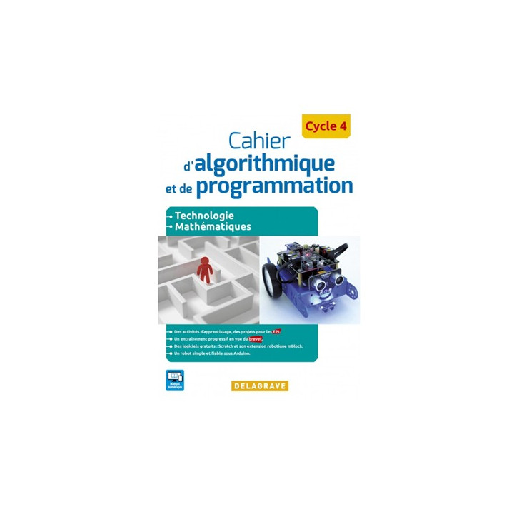 9782206 Cahier élève d'algorithmique et de programmation pour mbot