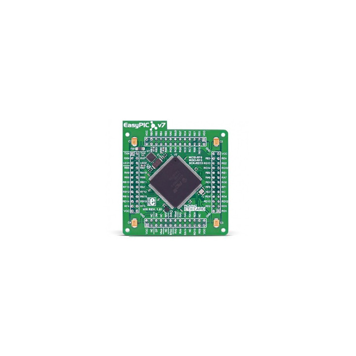 MCUcard PIC32MZ2048EFH144 pour EasyPIC FUSION v7