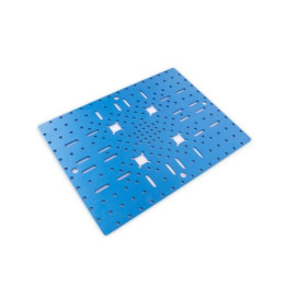 MAK62475 Base aluminium 248 x 184 mm pour robot et apprentissage STEM