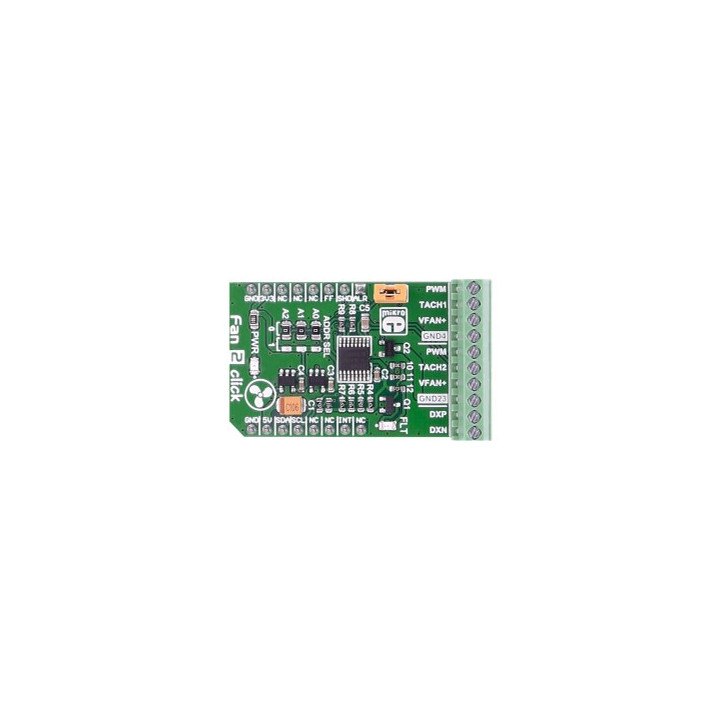 MIKROE-2708 Module contrôleur de ventilateur Fan 2 click