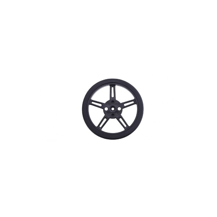 FS5103R-W : Roue (70 mm) pour servomoteur à rotation continu