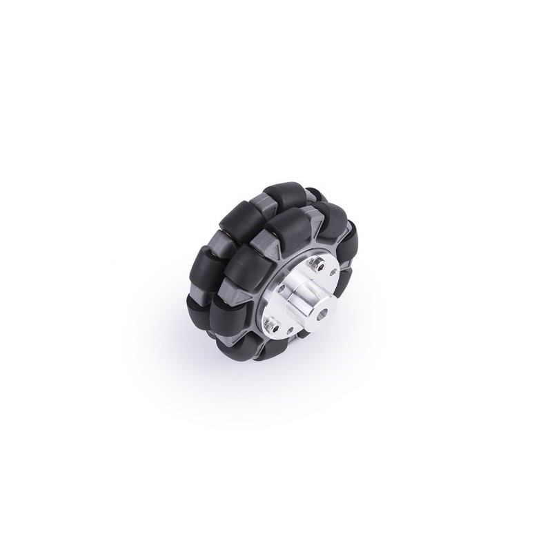 Roue omnidirectionnelle à rouleaux pour robot diamètre 100 mm — free download