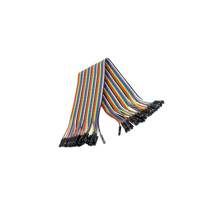 Jeu de 40 straps flexibles F-F (40 cm)  - 1