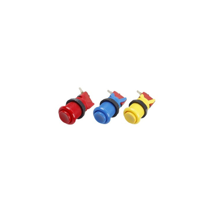 Bouton arcade 30 mm opaque vissable