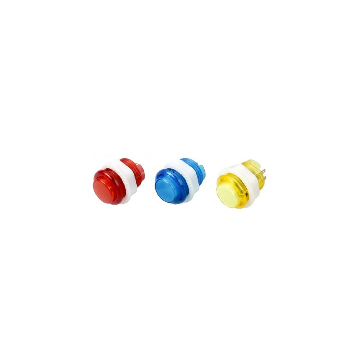 Bouton arcade 24 mm vissable lumineux