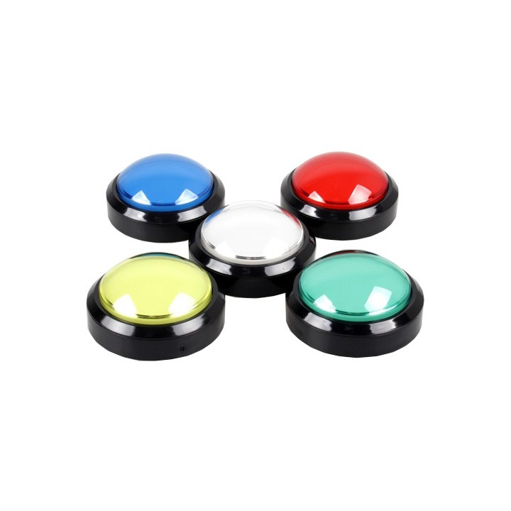 Boutons lumineux type arcade 30 mm à microswitch pour rétro-gaming