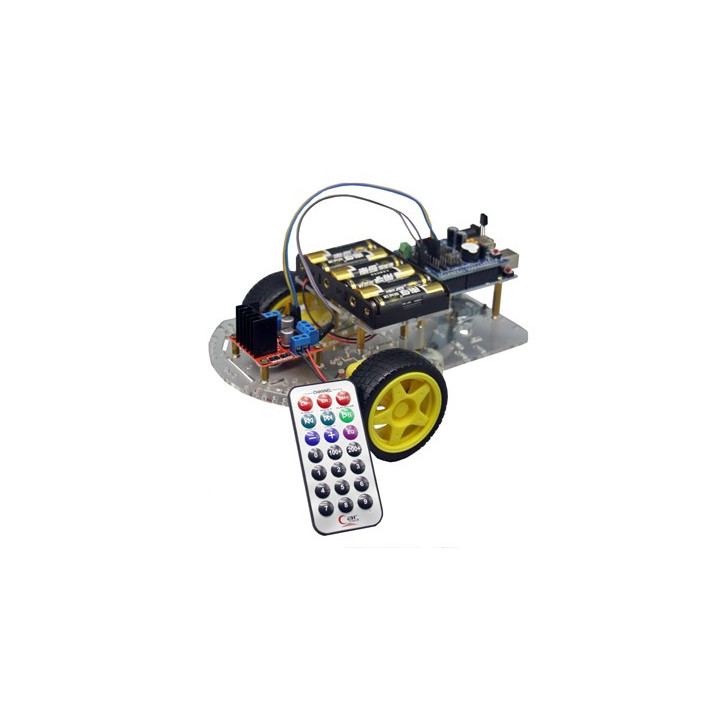 Robot piloté par IR Cebek compatible arduino (piles non livrées)