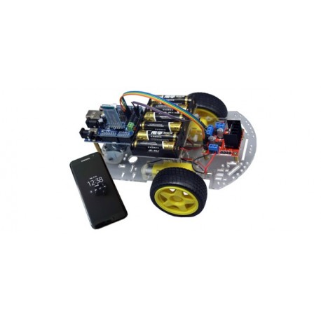 Robot compatible arduino piloté par Bluetooth (smartphone non livré) 