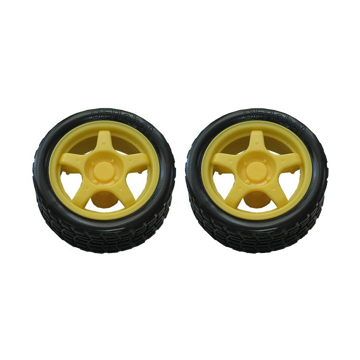 ROB-13259 Roue miniature pour robot 65 mm et moteur MG-6-120