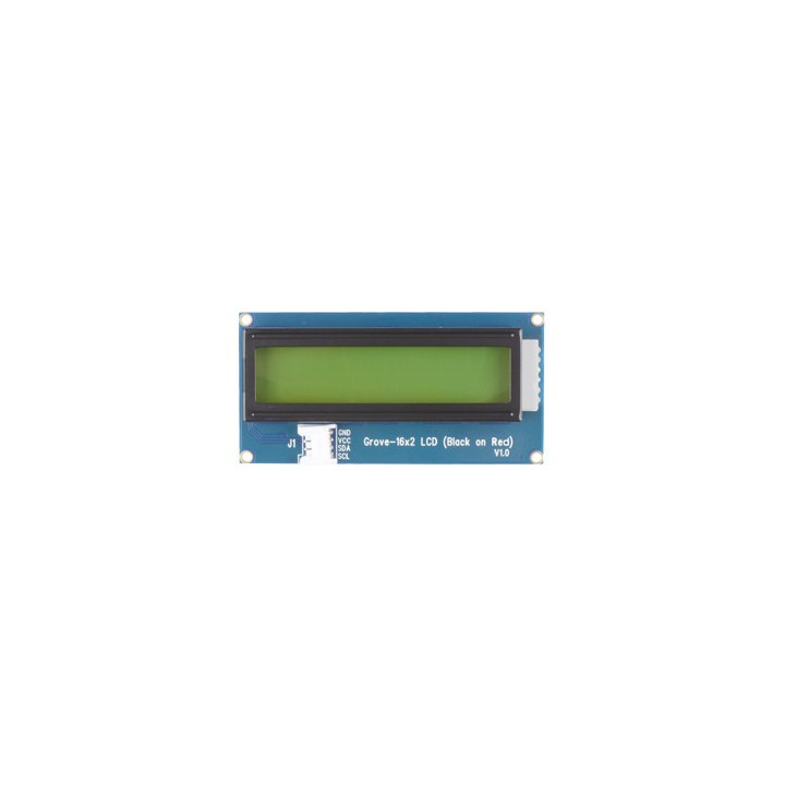Module Grove Afficheur LCD 2x16 (noir sur rouge) 104020112 pour Arduino