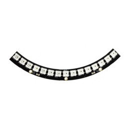Bargraphe 1/4 Cercle 15 leds RVB adressables Kitronik 35133 compatible NeoPixel